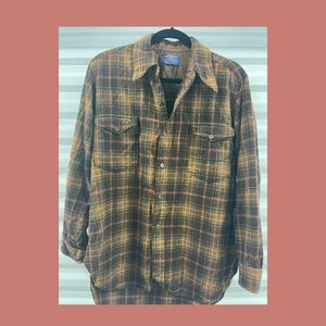 VINTAGE Earth Toned Pendleton Flannel